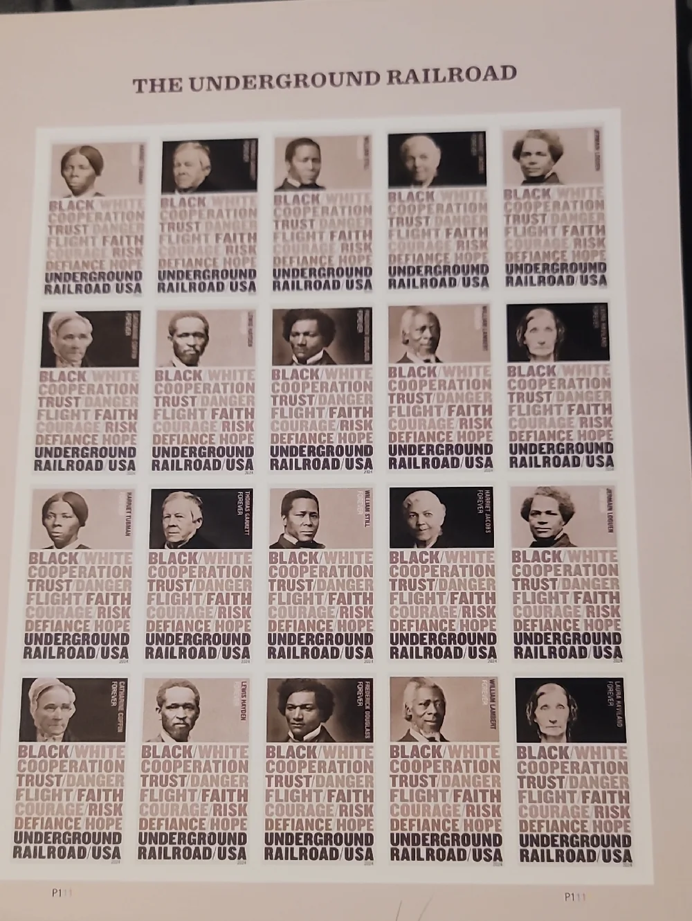 100 Underground Railroad Forever 2024 Stamps USPS Black History Slavery